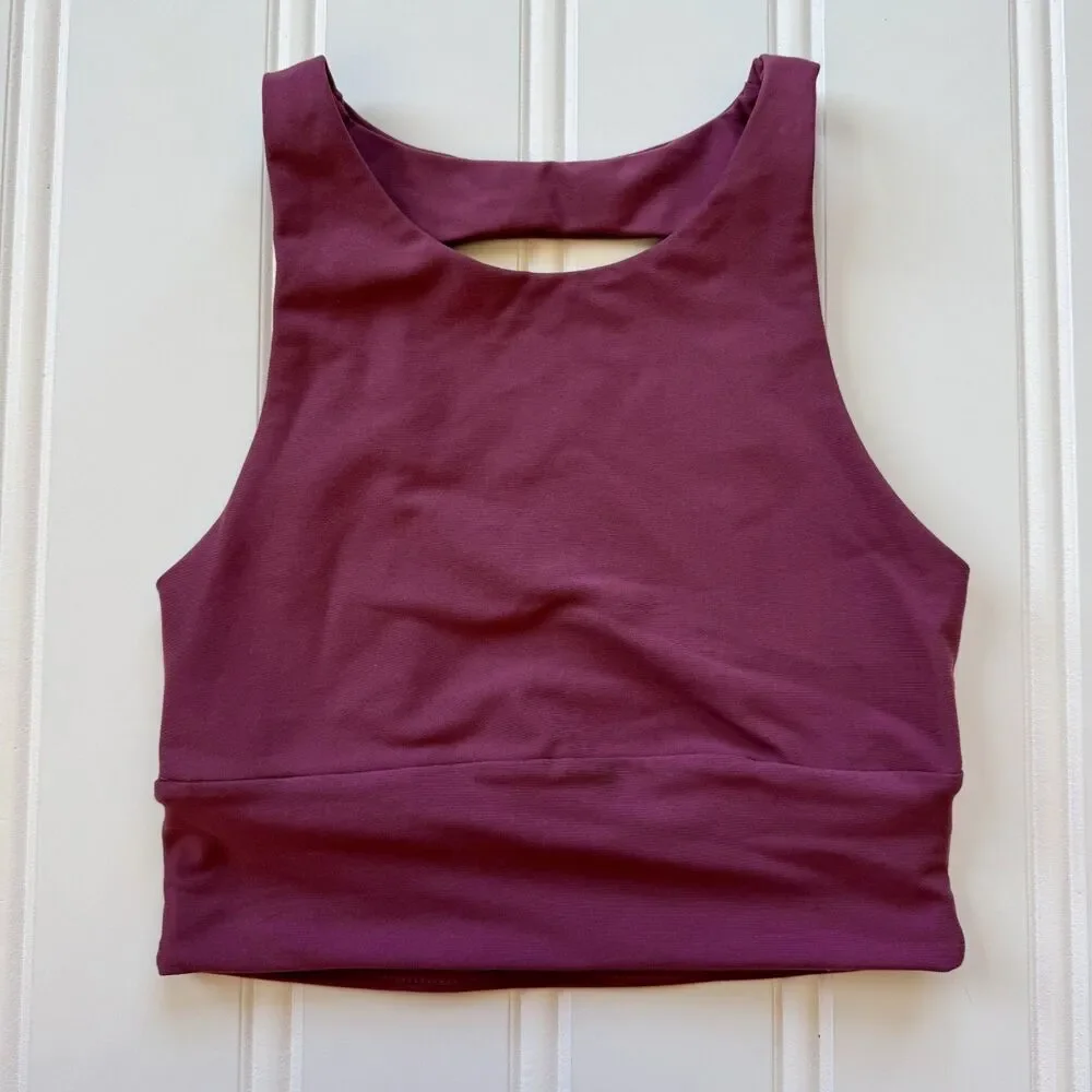 Savvi Eco Sports Bra No Padding | Wine/Maroon